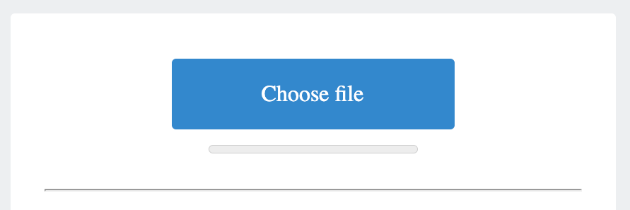 button before upload